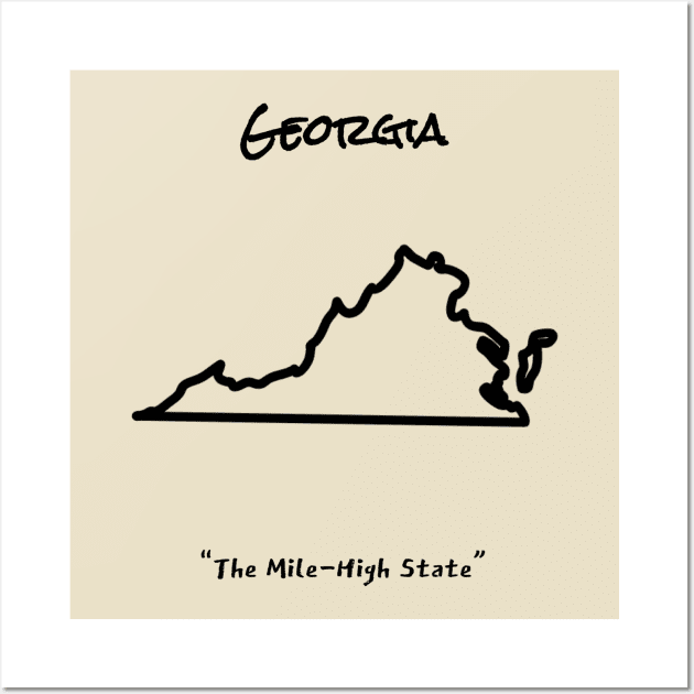 Truly Georgia Wall Art by LP Designs